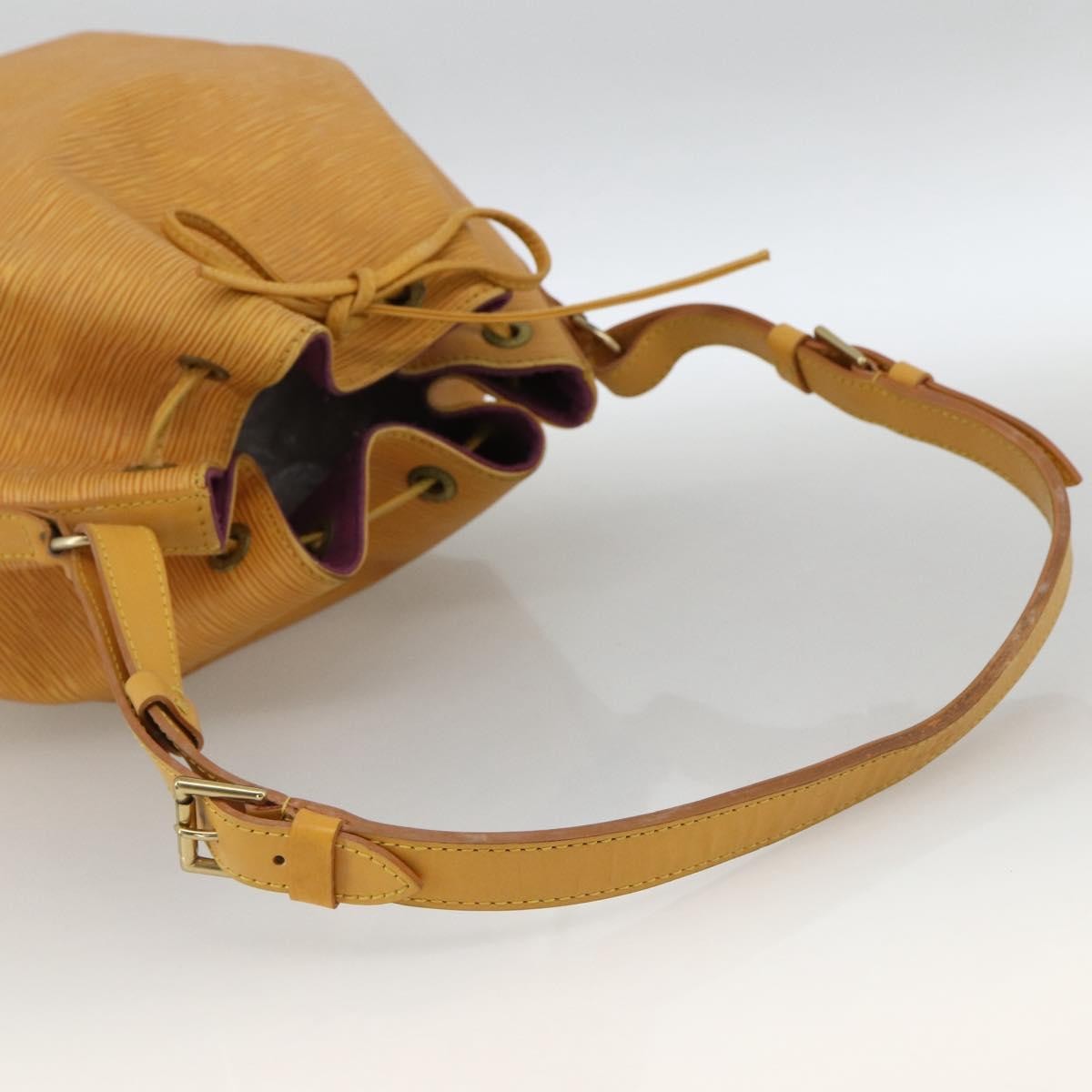 Louis Vuitton Petit Noe Handbag Epi Leather, YELLOW, LEATHER, Shoulder bag