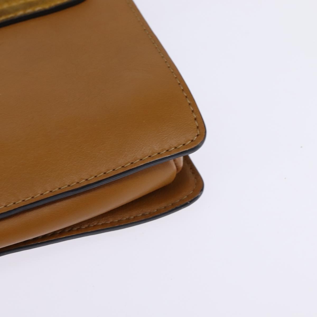 Chloe Faye Shoulder Bag Leather and Suede, BEIGE, SUEDE, Shoulder bag