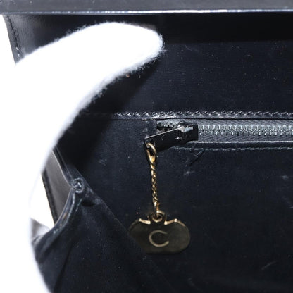 Celine Vintage Shoulder Bag Leather, BLACK, LEATHER, Shoulder bag