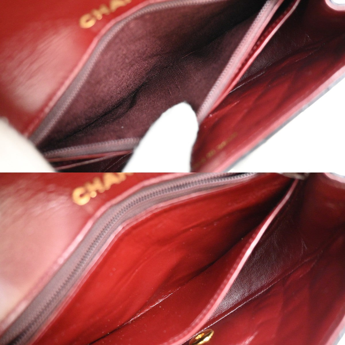 Chanel Vintage Half Moon Flap Bag Quilted lambskin, BLACK, LEATHER, Shoulder bag