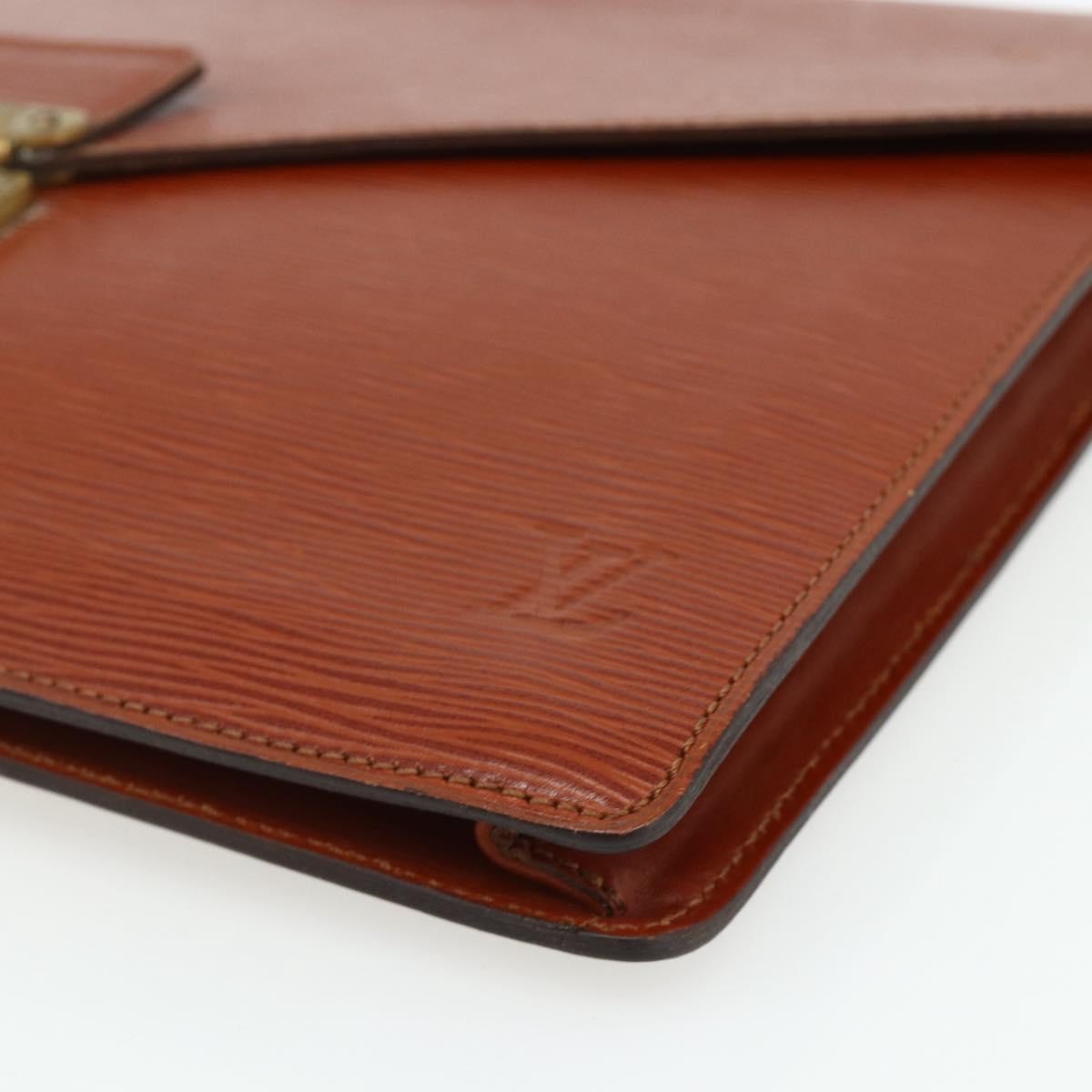 Louis Vuitton Porte-Documents Senateur Bag Epi Leather, Brown, Leather, Clutch