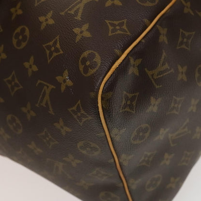 Louis Vuitton Keepall Bag Monogram Canvas, BROWN, CANVAS, Travel bag