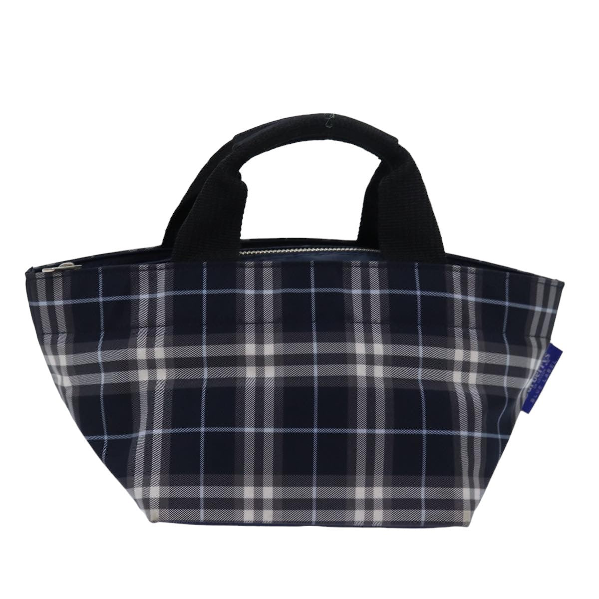 Burberry Nova Check Tote Nylon, NAVY, NYLON, Tote bag