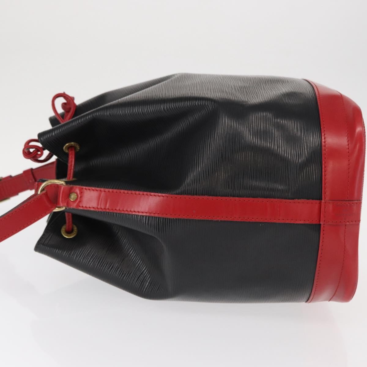Louis Vuitton Bicolor Noe Handbag Epi Leather, BLACK, LEATHER, Shoulder bag