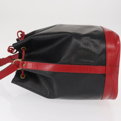 Louis Vuitton Bicolor Noe Handbag Epi Leather, BLACK, LEATHER, Shoulder bag