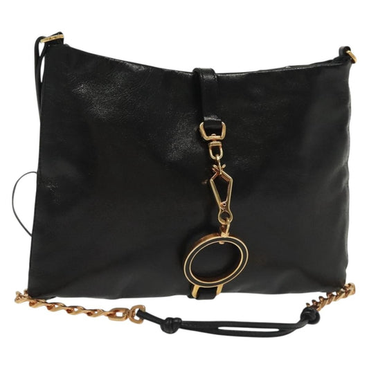 Prada Bow Shoulder Bag Vernice Saffiano Leather, BLACK, LEATHER, Shoulder bag