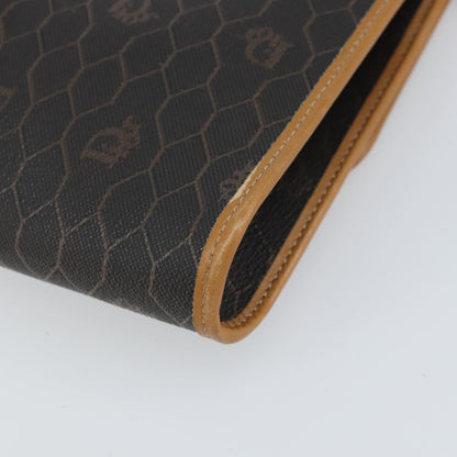 Christian Dior Vintage Honeycomb chain Canvas, BLACK, CANVAS, Shoulder bag