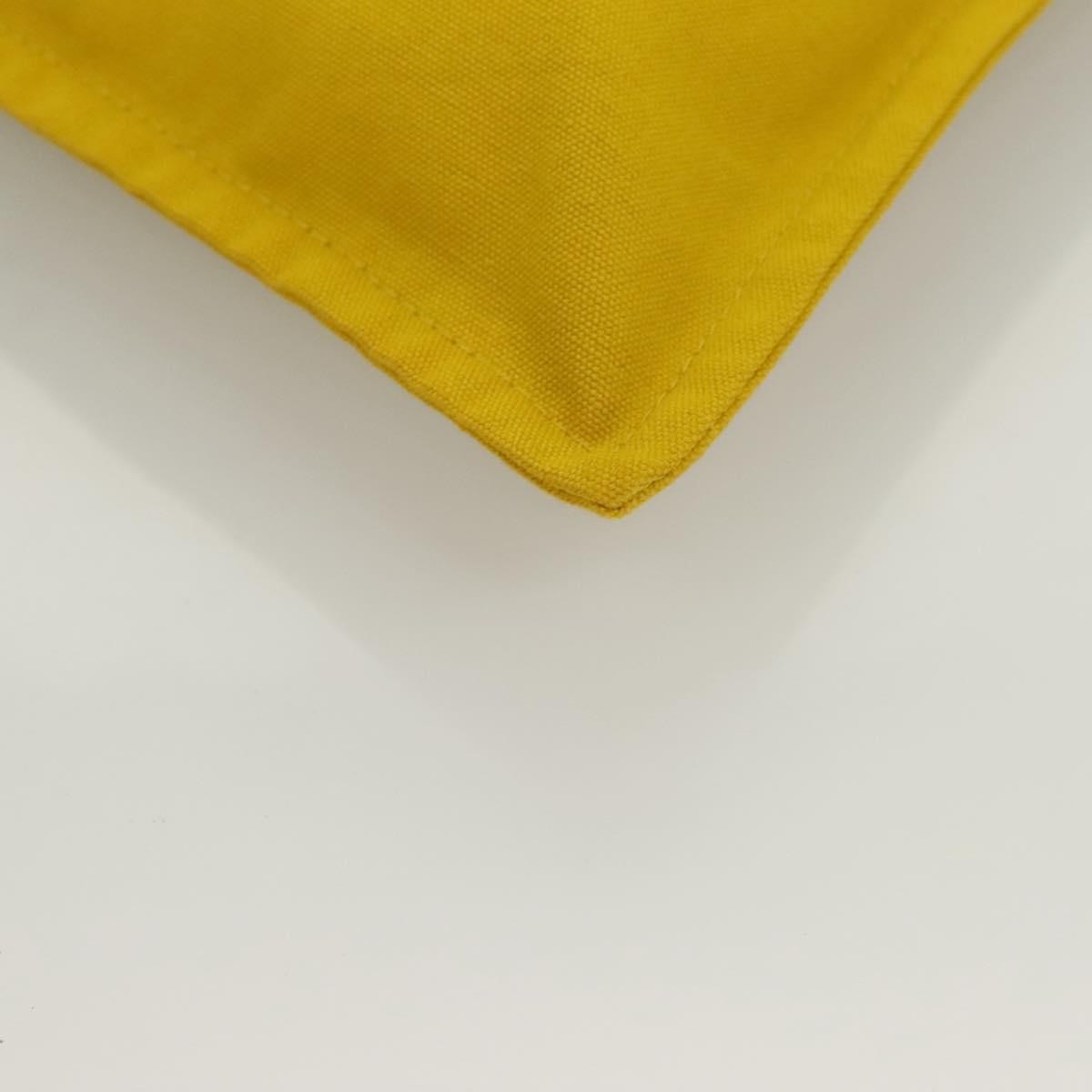 Hermes Bora Bora Pouch Toile, YELLOW, CANVAS, Clutche & pouche