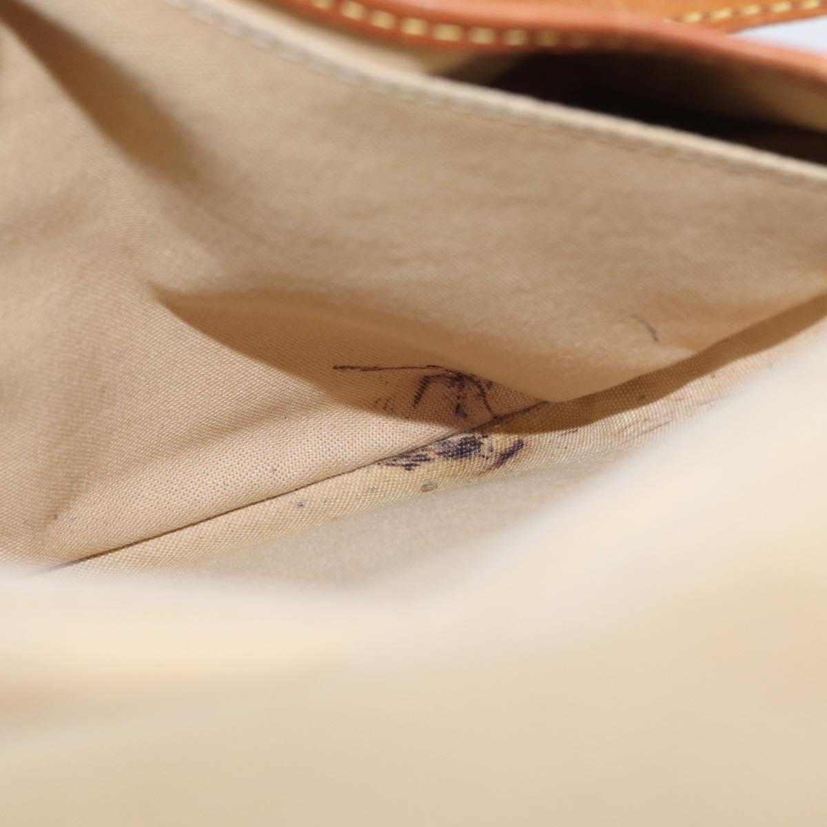 Louis Vuitton Saumur Handbag Damier, BEIGE, CANVAS, Shoulder bag