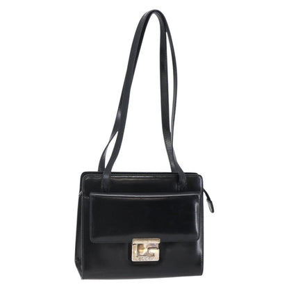 Gucci Vintage Square G Camera Shoulder Bag Leather, BLACK, LEATHER, Shoulder bag