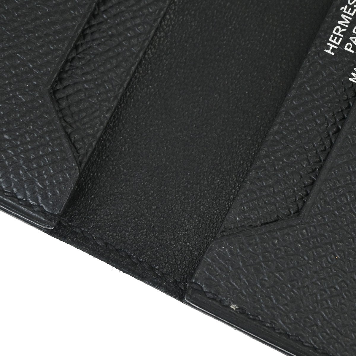 Hermes Bearn Wallet Epsom, Black, Leather, Wallet