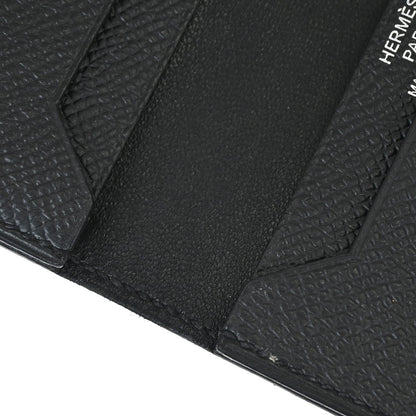 Hermes Bearn Wallet Epsom, Black, Leather, Wallet