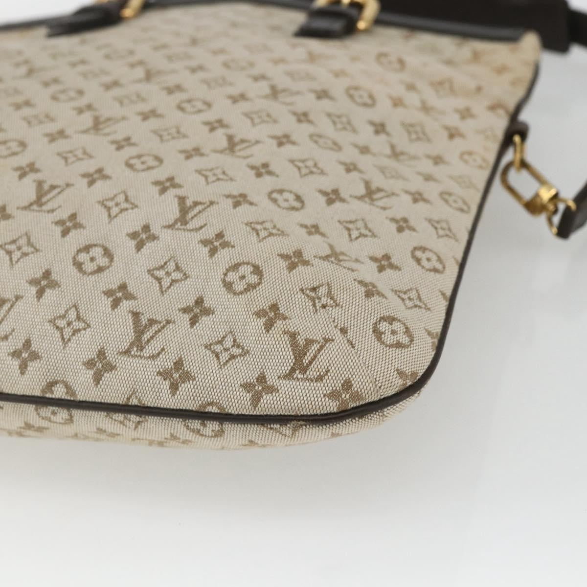 Louis Vuitton Francoise handbag Mini lin, KHAKI, CANVAS, Tote bag