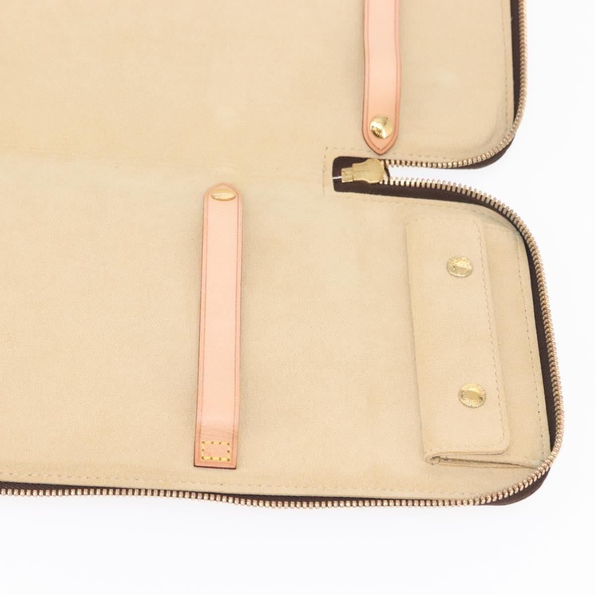 Louis Vuitton 5 Tie Case Monogram Canvas, BROWN, CANVAS, Clutche & pouche