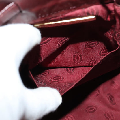 cartier Must de cartier bag Leather, BURGUNDY, LEATHER, Shoulder bag