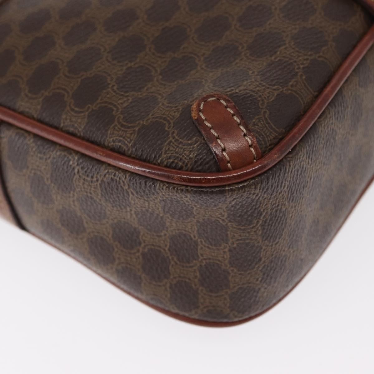 Celine Macadam Shoulder Bag Canvas, BROWN, CANVAS, Shoulder bag