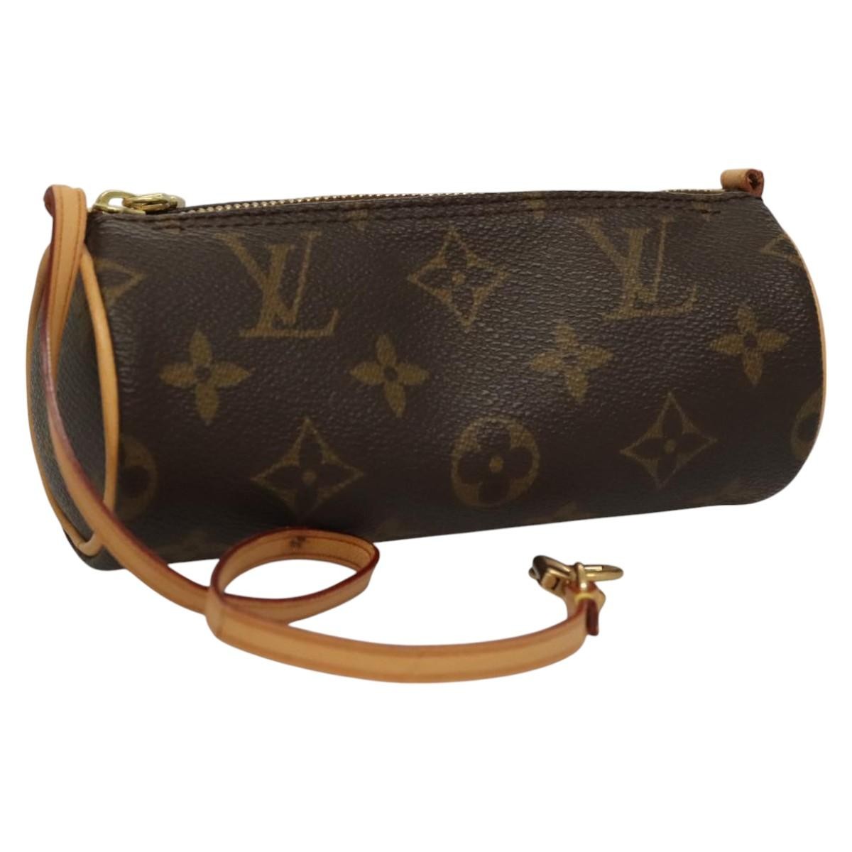 Louis Vuitton Papillon Pochette Monogram Canvas, BROWN, CANVAS, Handbag