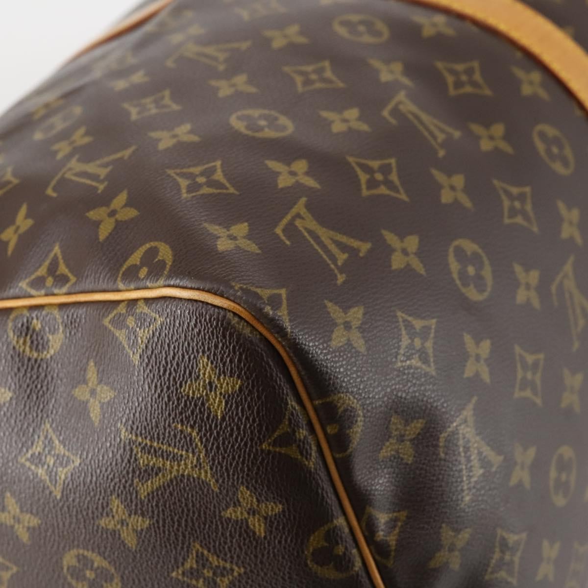 Louis Vuitton Keepall Bag Monogram Canvas, BROWN, CANVAS, Travel bag