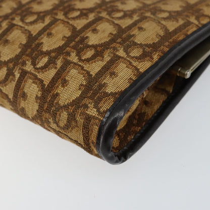 Christian Dior Vintage Frame Clutch Diorissimo Canvas, BROWN, CANVAS, Clutche & pouche