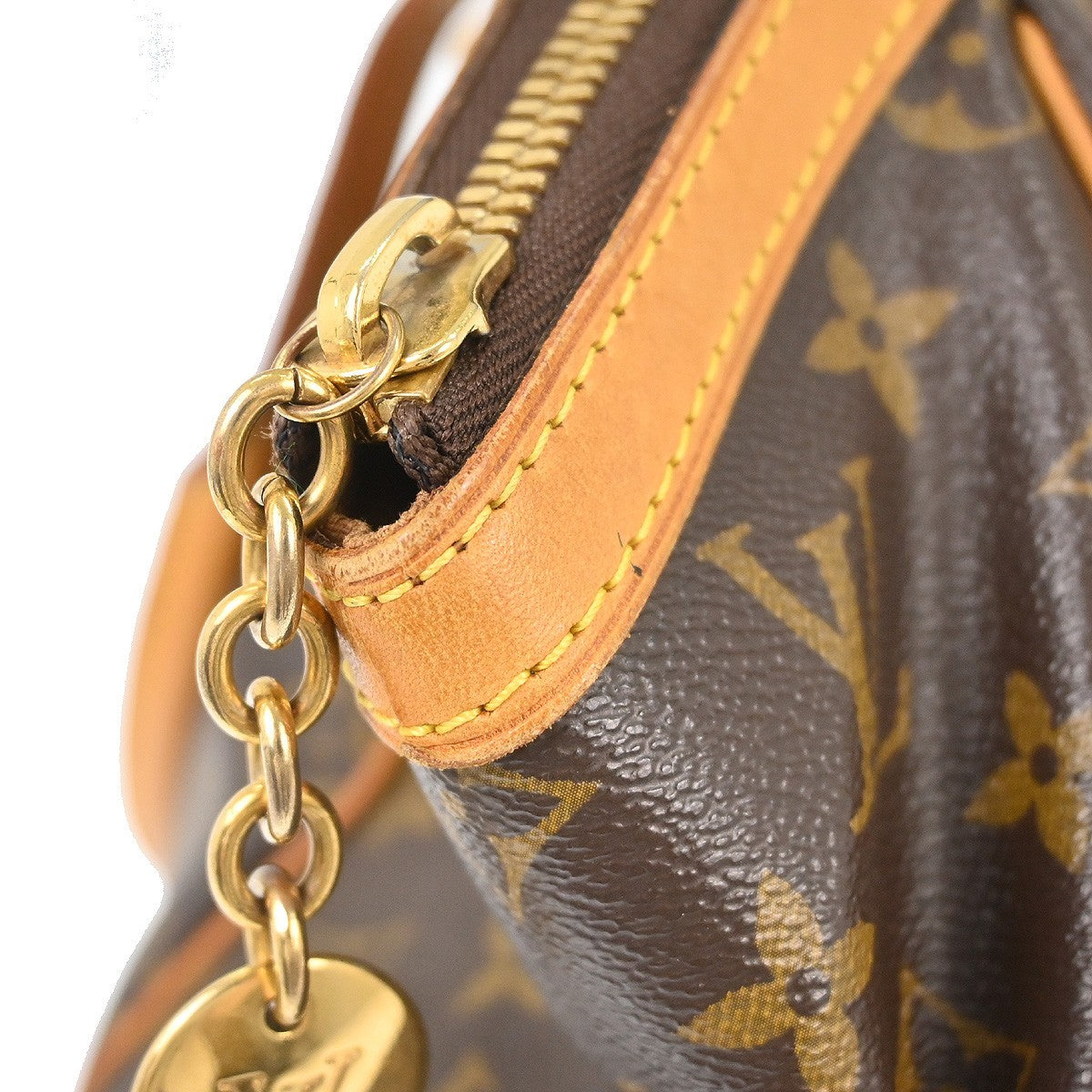 Louis Vuitton Tivoli Handbag Monogram Canvas, BROWN, CANVAS, Shoulder bag