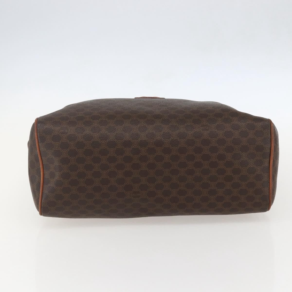 Celine Macadam Handbag Macadam with leather, BROWN, PVC, Handbag