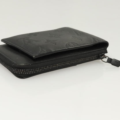 Louis Vuitton Hybrid Wallet Monogram Shadow Leather, Black, Leather, Wallet