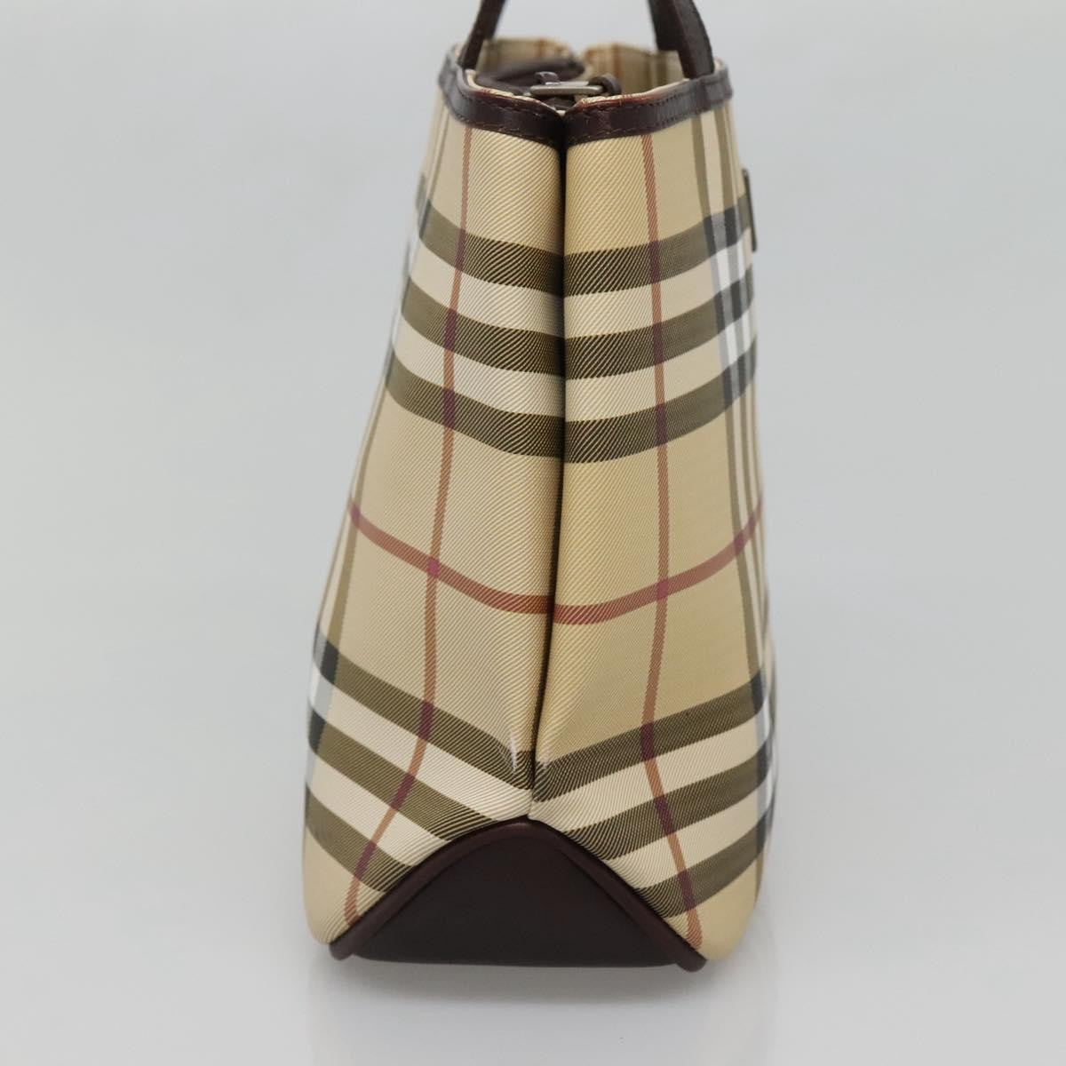 Burberry Nova Check Handbag Nova Check Canvas, BEIGE, CANVAS, Handbag