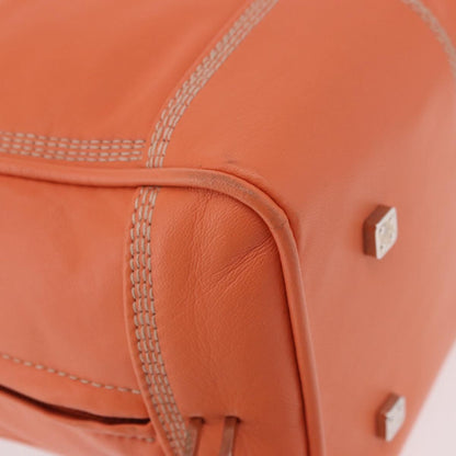 Loewe Anagram handbag Leather, Orange, Leather, Handbag