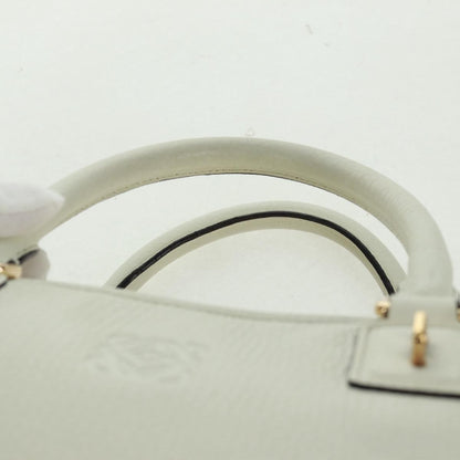 Loewe Amazona NM Bag Leather, WHITE, LEATHER, Handbag