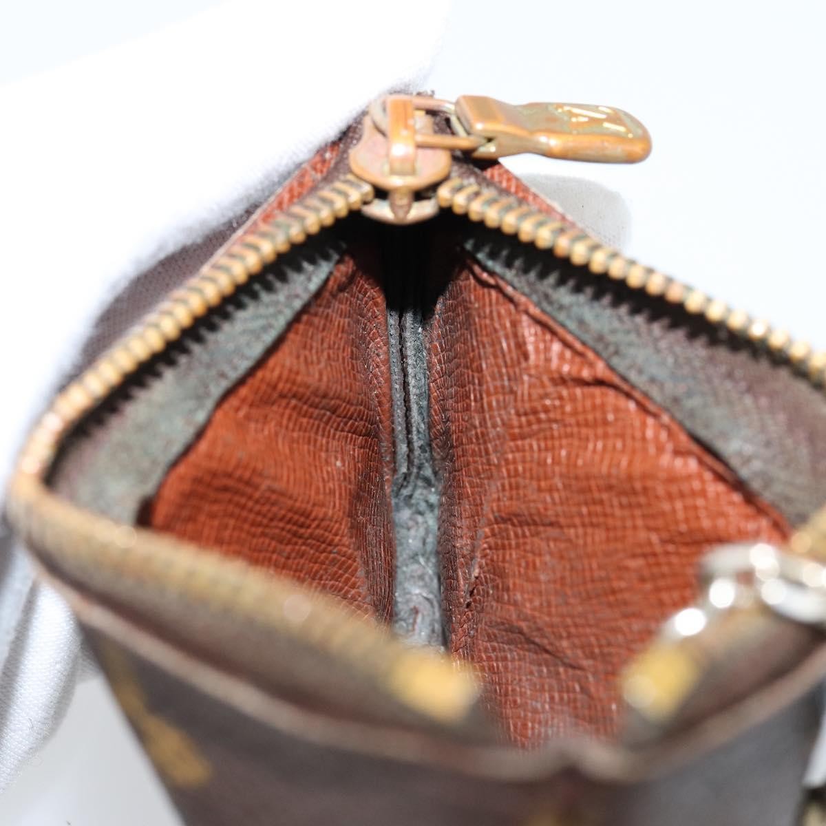 Louis Vuitton Pochette Clés Monogram Canvas, BROWN, CANVAS, Wallets