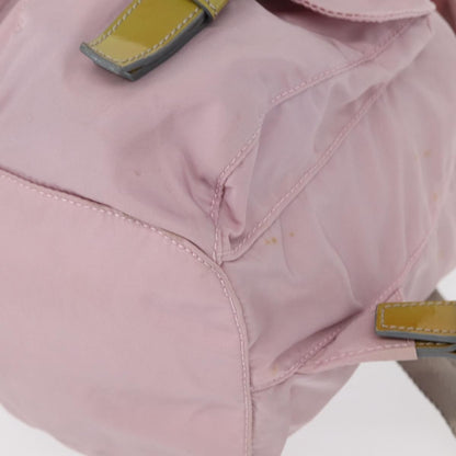 Prada Double Front Pocket Backpack Tessuto, PINK, NYLON, Backpack