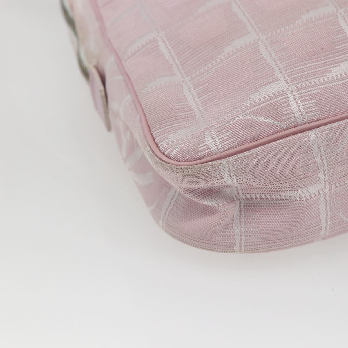 Chanel Travel Line Crossbody Bag Nylon, PINK, NYLON, Shoulder bag