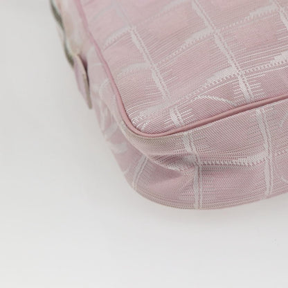 Chanel Travel Line Crossbody Bag Nylon, PINK, NYLON, Shoulder bag