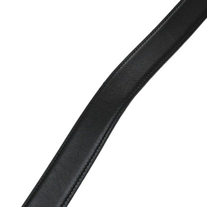 Hermes Constance Reversible Belt Leather, BLACK, LEATHER, Belts