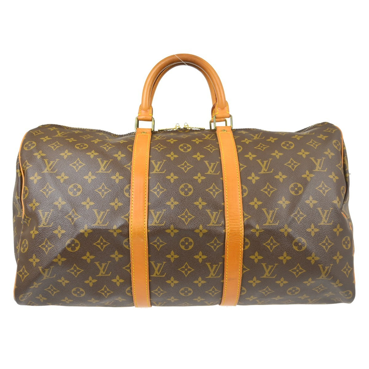 Louis Vuitton Keepall Bag Monogram Canvas, Brown, Canvas, Travel Bag