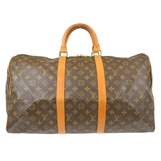 Louis Vuitton Keepall Bag Monogram Canvas, Brown, Canvas, Travel Bag
