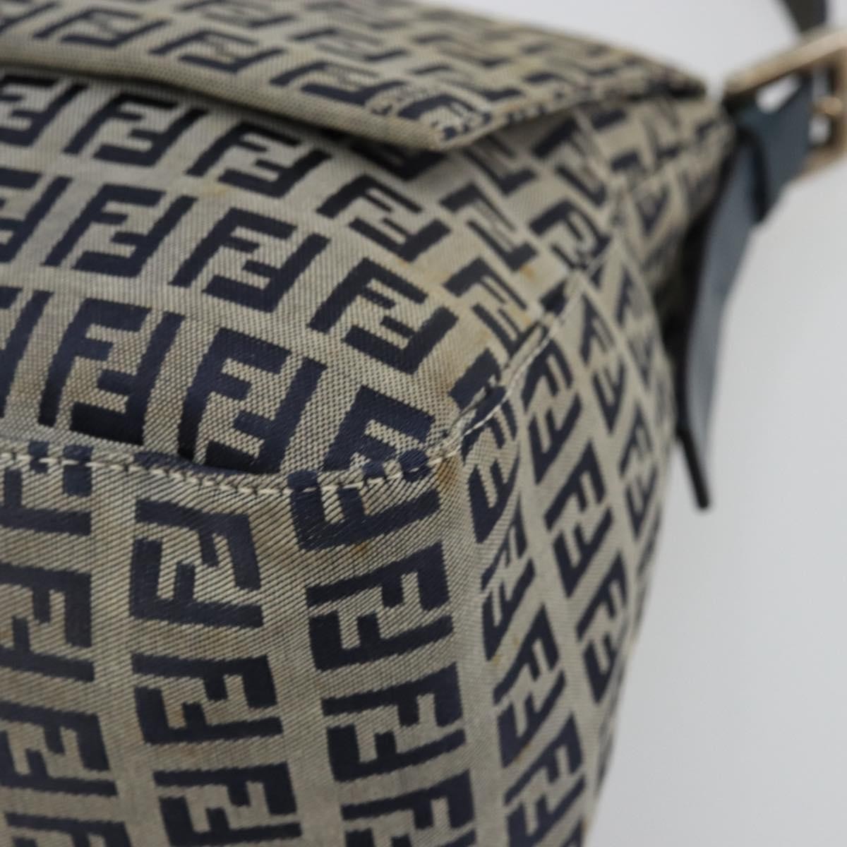 Fendi Mama Forever Bag Zucchino Canvas, Navy, Canvas, Shoulder Bag