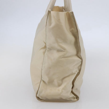 Prada Resin Handle Tote Tessuto, BEIGE, NYLON, Tote bag