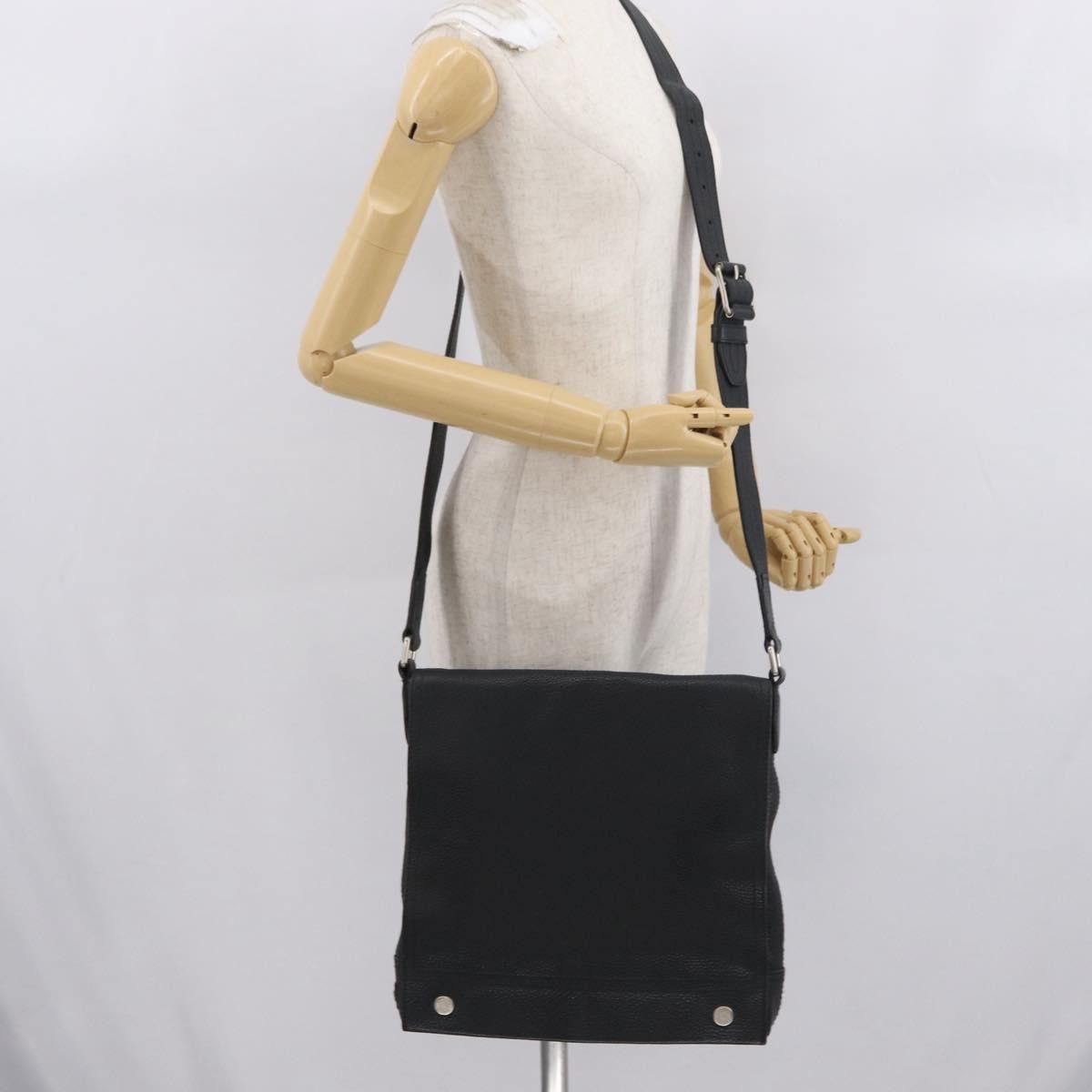 Bally Vintage Shoulder Bag Leather, BLACK, LEATHER, Shoulder bag