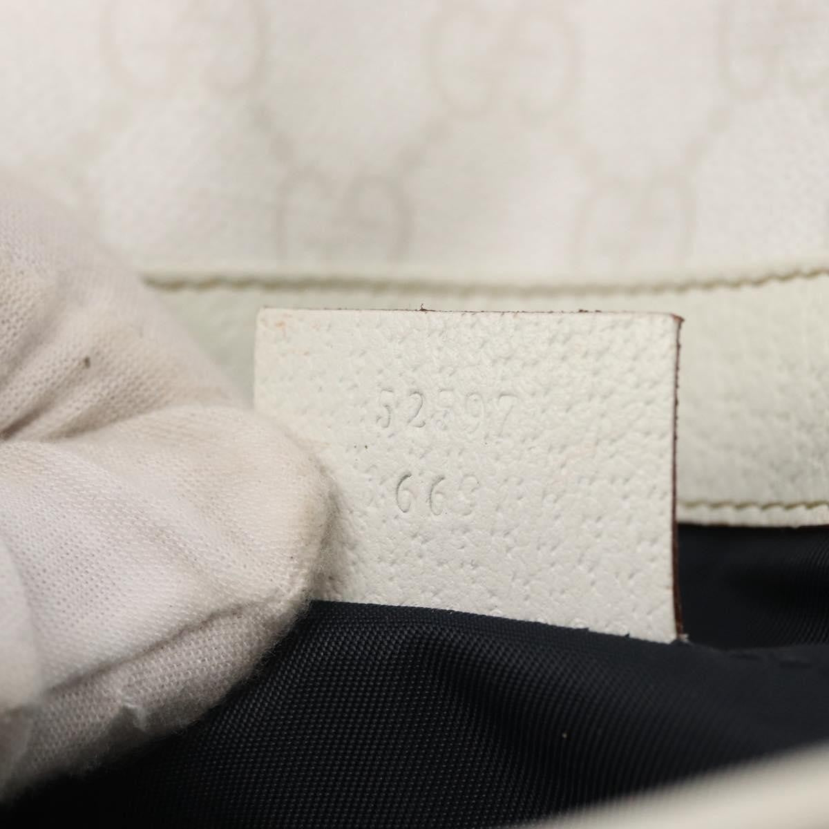 Gucci Sherry Line Waist Bag GG Canvas, WHITE, CANVAS, Shoulder bag