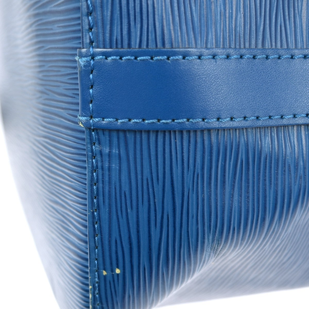 Louis Vuitton Petit Noe Handbag Epi Leather, BLUE, LEATHER, Shoulder bag
