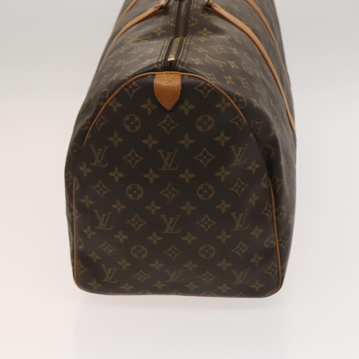 Louis Vuitton Keepall Bag Monogram Canvas, BROWN, CANVAS, Travel bag