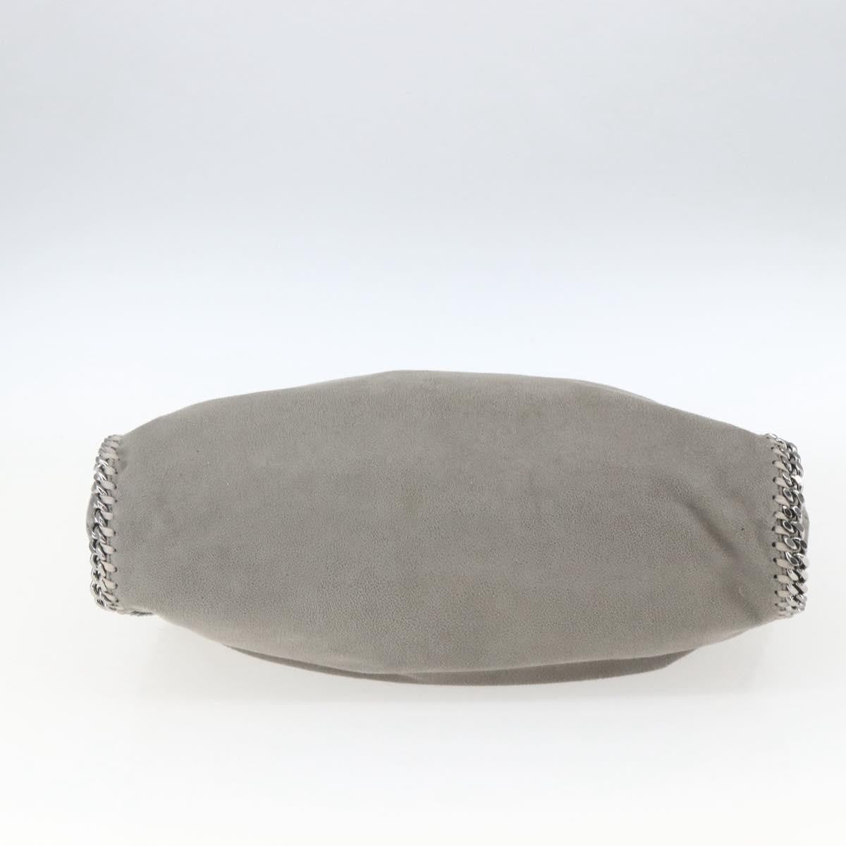 Stella McCartney Falabella Fold Over Bag Shaggy Deer, GRAY, POLYESTER, Shoulder bag