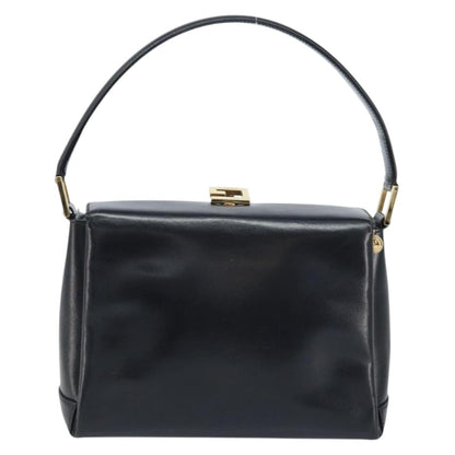 Gucci Vintage Convertible Box Crossbody Bag Leather, BLACK, LEATHER, Handbag