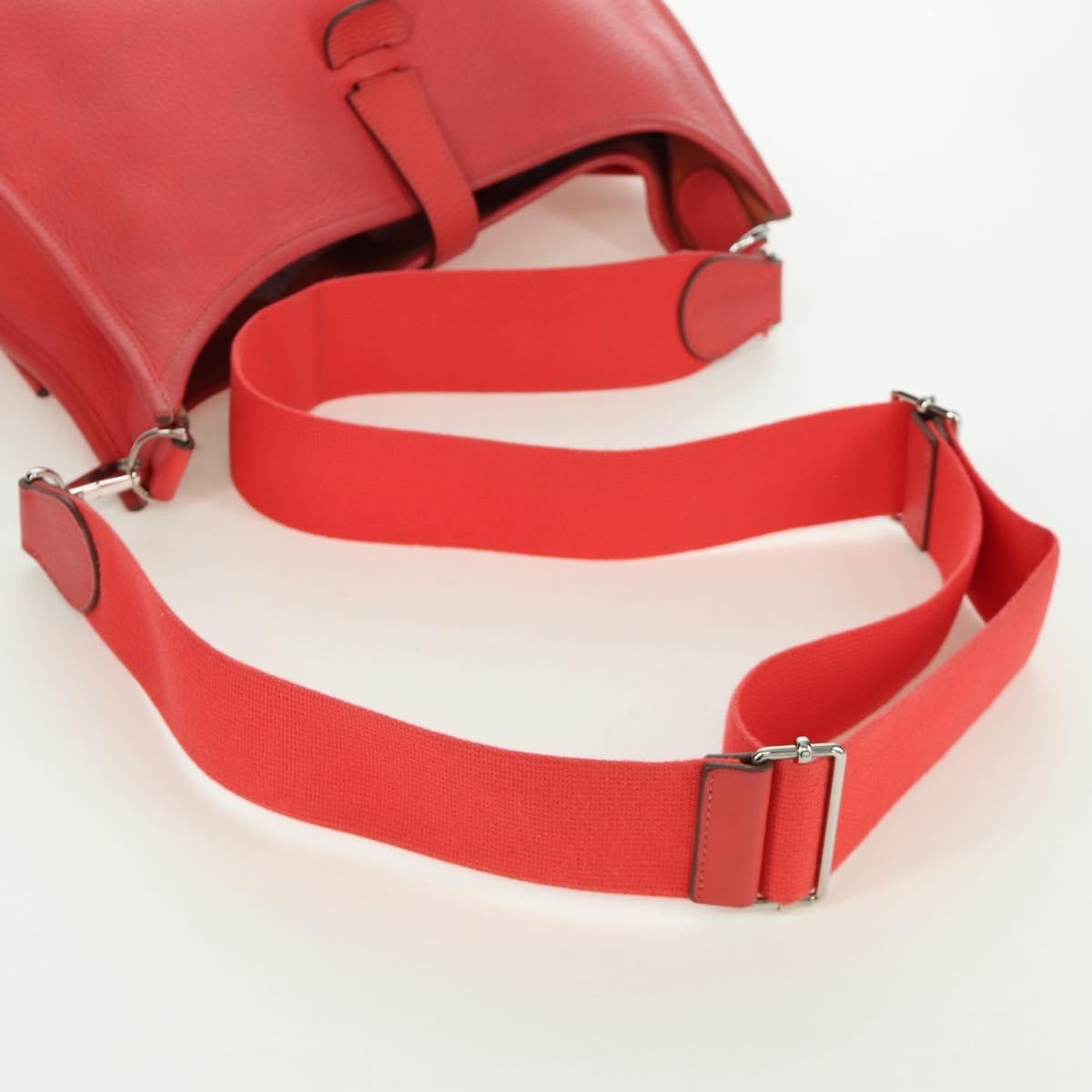Hermes Evelyne Bag Gen III Clemence, Pink, Leather, Shoulder Bag