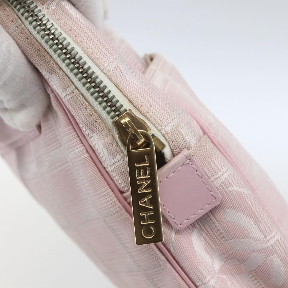 Chanel Travel Line Crossbody Bag Nylon, PINK, NYLON, Shoulder bag