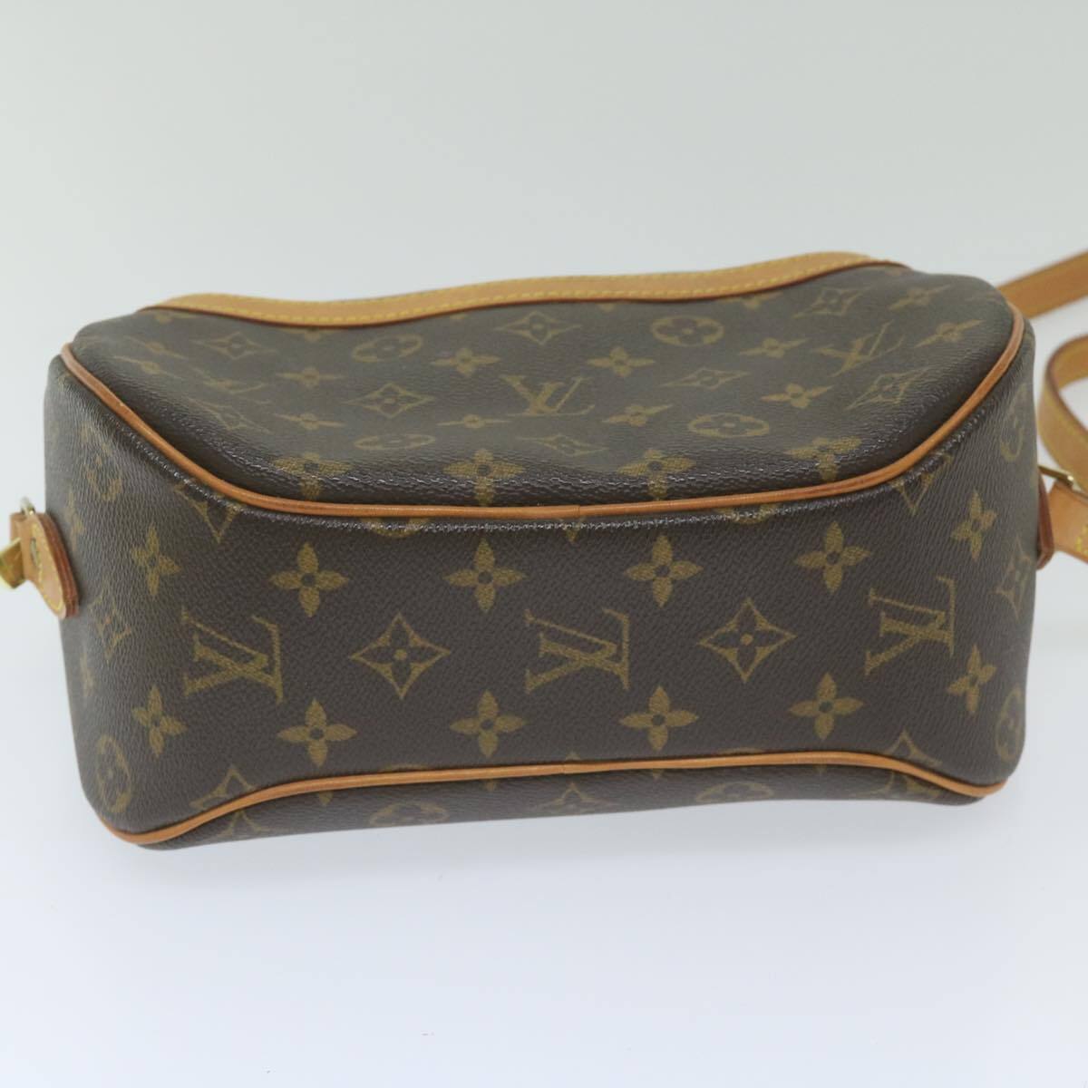Louis Vuitton Blois Handbag Monogram Canvas, BROWN, CANVAS, Handbag