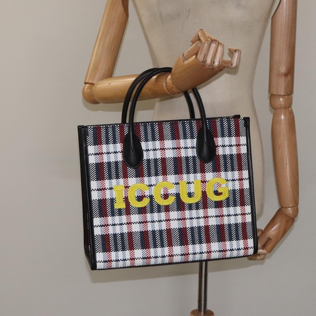 Gucci ICCUG Tote Embroidered Faux Raffia, MULTICOLOUR, CANVAS, Tote bag