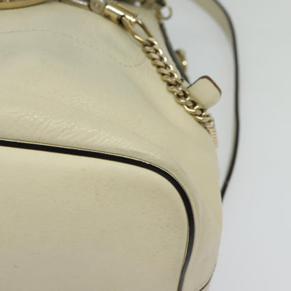 Chloe Faye Backpack Leather and Suede, BEIGE, SUEDE, Backpack