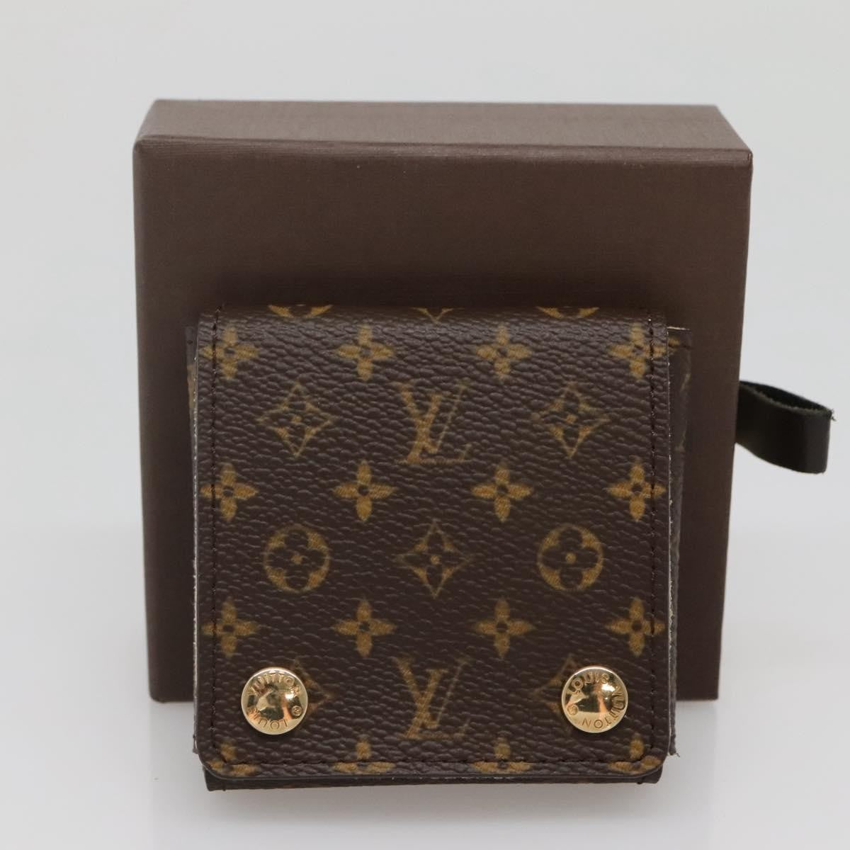 Louis Vuitton CASE JEWELRY BOX Canvas, BROWN, CANVAS, Wallets